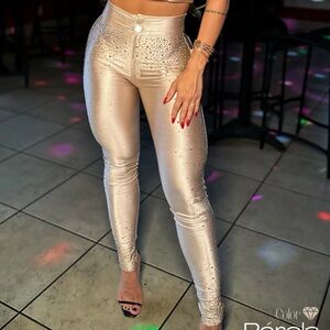 Gold Studded Leggings